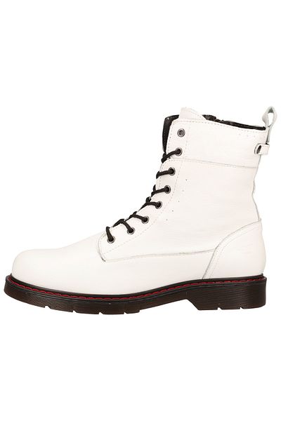 Mustang Stiefelette - Weiß - Blockabsatz