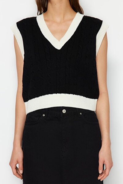 Trendyol Collection Чорний трикотажний костюм Suveter TWOAW22BZ0060