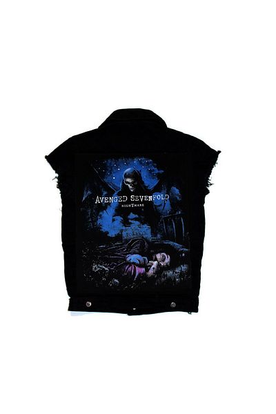 Modaroma Avenged Sevenfold Sleeveless Denim Vest Unisex