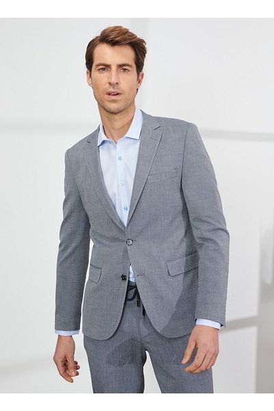 ALTINYILDIZ CLASSICS Normal Waist Slim Fit Gray Men's Suit 4a3023200019
