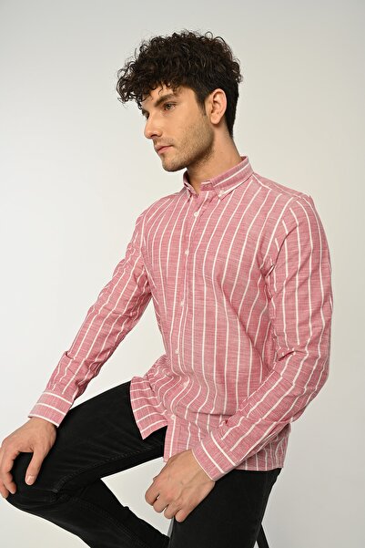 Piola Club Striped Slim Fit Men's Shirt