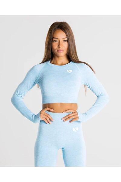 WOMEN'S BEST Long Sleeve Seamless Crop Top