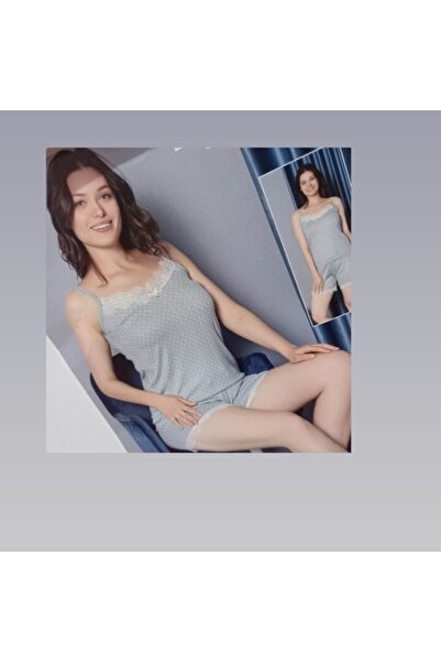 Işılay Serap Butik Puanlı Dantel Detay Şortlu Takım