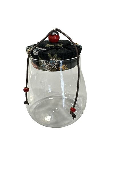 ACAR Acr-136 Glass Jar Black 350 Ml