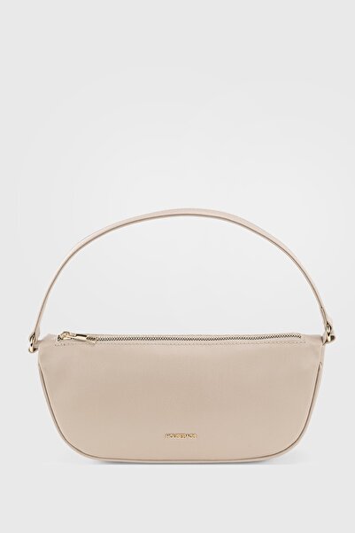 Housebags Kadın Krem Deri Görünümlü Omuz Askılı Çanta 230