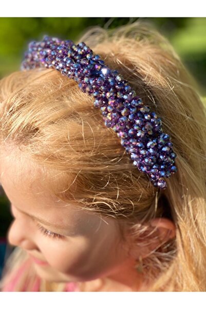 QUEEN AKSESUAR Cristal violet de lux, piatră strălucitoare, pentru femei, pen...