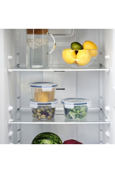 IKEA 365+ Glass Storage Container with Lid - 750 Ml - Round - 3 Pieces