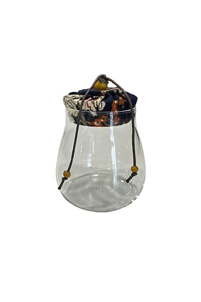 ACAR Acr-136 Glass Jar Navy Blue 350 Ml