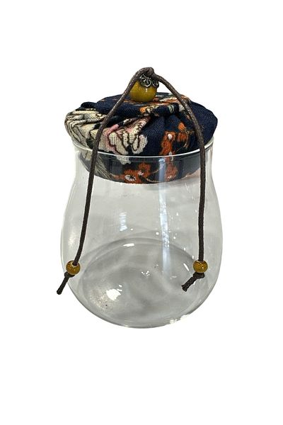 ACAR Acr-136 Glass Jar Navy Blue 350 Ml