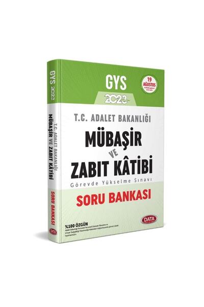 Data Yayınları 2023 Gys T. C. Adalet Bakanlığı Mübaşir Ve Zabıt Katibi Soru B...