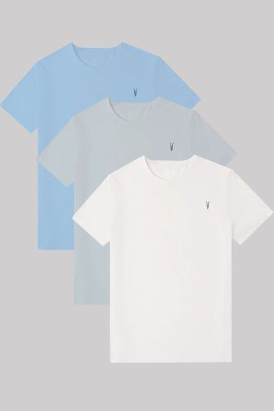Kozik Tricou pentru bărbați, cu mânecă scurtă, cu mânecă scurtă, 100% bumbac, 100% bumbac