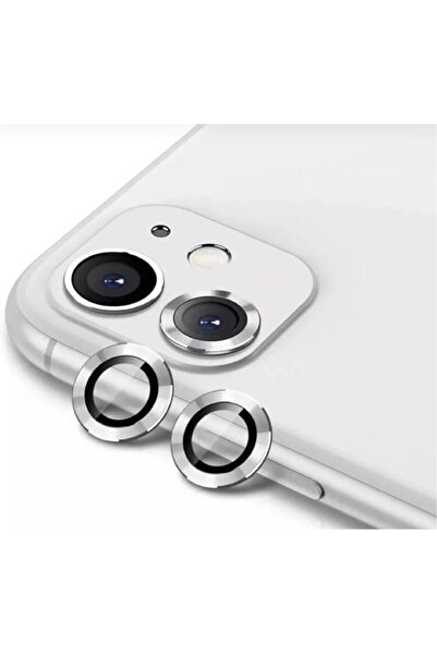 Go Aksesuar Iphone 11 Uyumlu Gümüş Renk Kamera Lens Koruyucu Cam