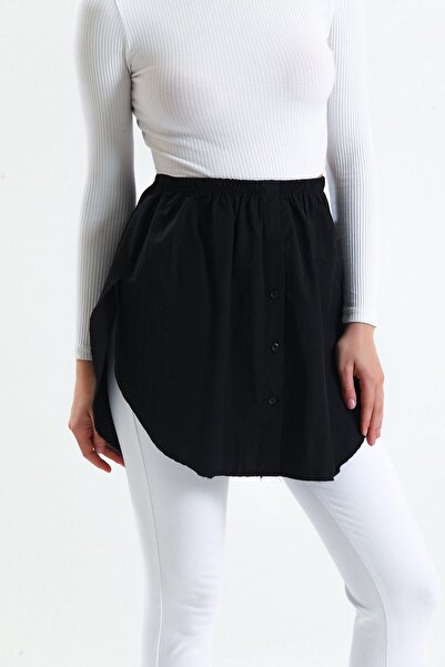 mirach Πουκάμισο με ανοιχτές πλευρές |   Μοντέρνος σχεδιασμός για κομψή και άνετη χρήση με μαύρο χρώμα