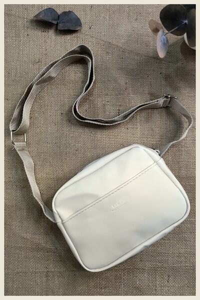 Keybird Krem Kadın Çapraz Askılı Fermuarlı Ayarlanabilir Askılı Mini Urban Ko...