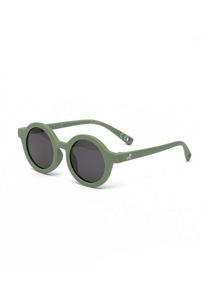 Petityu 6-36 Months Polarized Glass Elastic Baby Sunglasses - Unbreakable Green