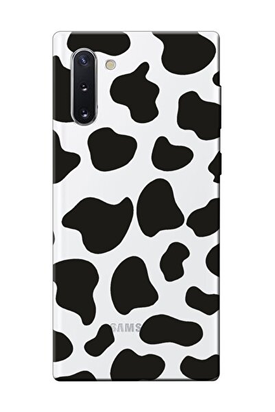 frondcase حافظة هاتف سامسونج نوت 10 شفافة بنمط البقرة