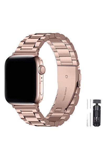 Kipgsm Apple Watch Seri 2/3/4/5/6/7/8/se 38mm-40mm-41mm Uyumlu Paslanmaz Çeli...