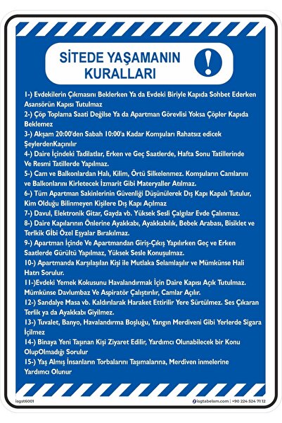 25x35cm/label/Rules of Living on the Site