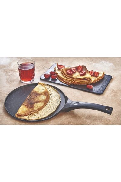 Zems Eda Granite Cast Crepe Pan 26 Cm Gray