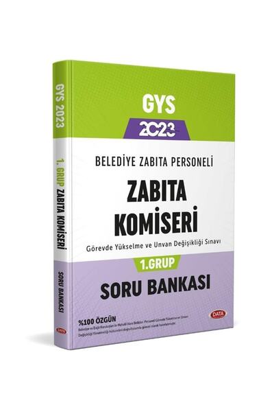 Data Yayınları 2023 Gys Belediye Zabıta Personeli Zabıta Komiseri 1. Grup Sor...