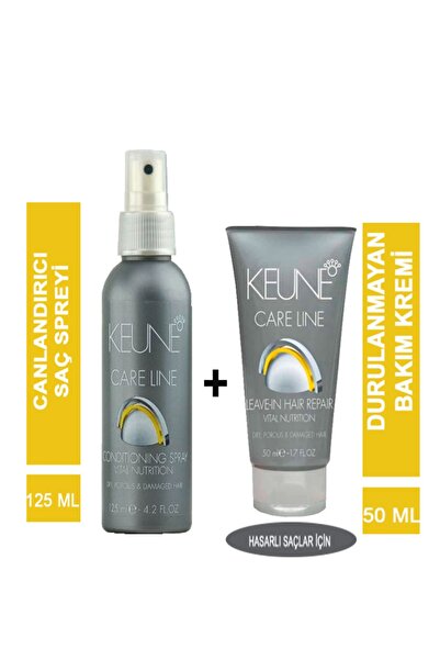 Keune Vital Nutrition Kırık Saçlar Için Onarıcı Sprey 125 Ml + Saç Kremi 50 M...