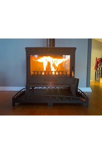 flamestove Retro Klasik Yk Tek Camlı Şömine Yan Kapaklı