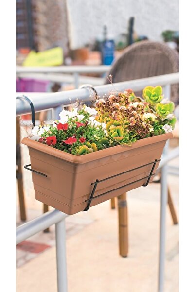 Karasu plastık Balkon Saksı Askısı 50 (50 X 18 X 10 Cm)