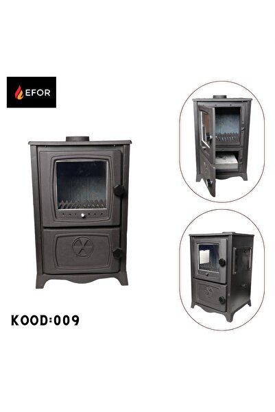 EFOR SOBA Eforısı Fırınsız Şömine 3 Tarafı Camlı