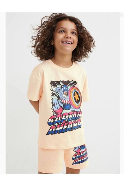 Ladin Store Αγόρι Captain America εμπριμέ διπλό κοστούμι