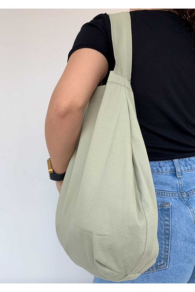 Caramel Butik Oval Gabardine Bag
