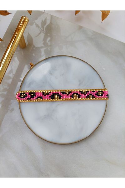 BUNİTA DESİGN Colorful Leopard Miyuki Beaded Bracelet