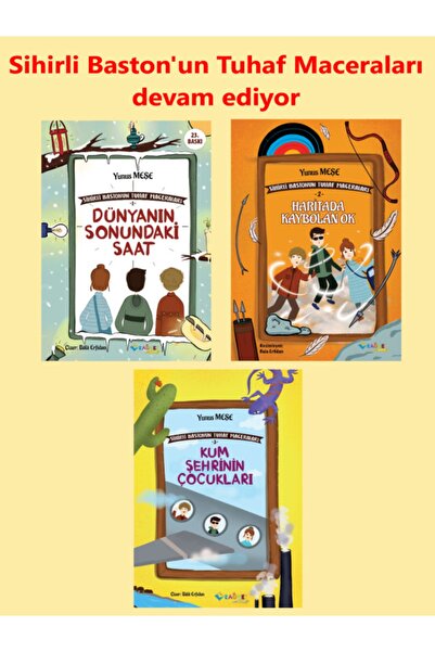 Rağbet Yayınları Sihirli Bastonun Tuhaf Maceraları (3 Kitap)