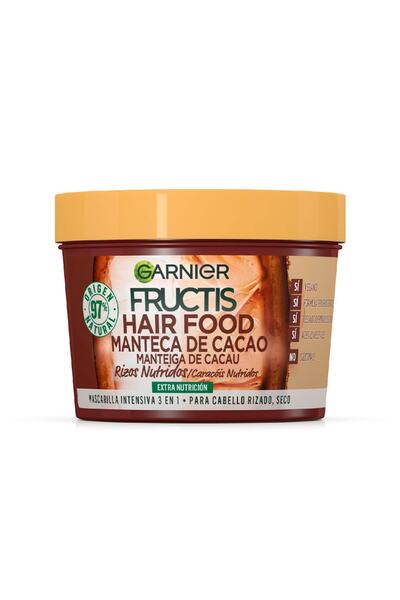 Garnier Fructis Saç Maması Manteca De Kakaolu Mascarilla Rizos Nutridos Garnier 390 ml