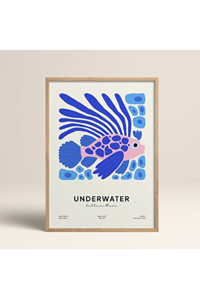 HOMEPACK Tablou cu rame din lemn natural Poster cu rame Decor artistic modern de perete (FLOWER173-WOOD-50X70)