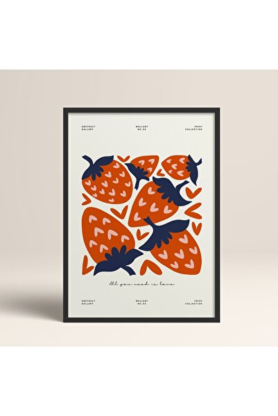 HOMEPACK Crna slika u drvenom okviru, uokviren poster, umetnički moderni zidn...