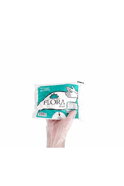 Floraplast Transparent Bag Gloves 100 Pieces
