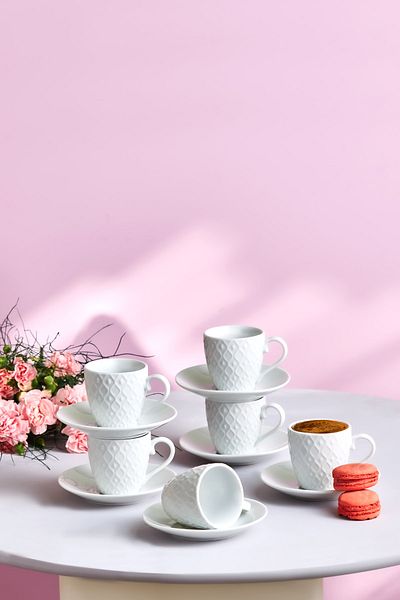 Emsan Yeniköy Set of 6 Coffee Cups 90 ml