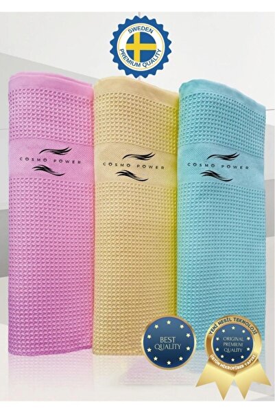 cosmopower Mikrofiber Bez Sihirli 3 Adet 40×60''cm Mutfak Cam Ayna Bezi