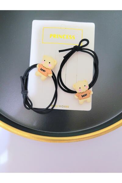 GÜLPEŞE 2 paketa kopči za kosu, Sa medvedićem gumene kopče za kosu