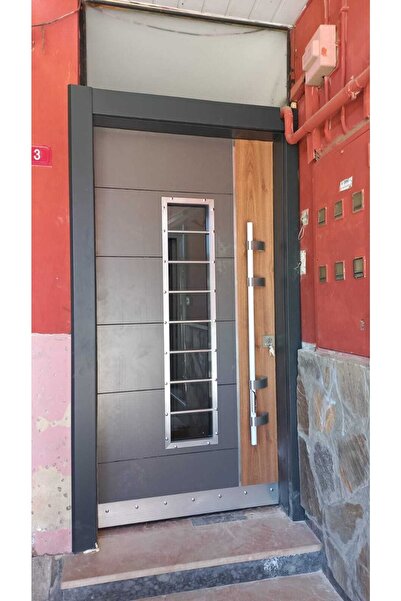 tezwood ahşap kapı sanayi Kompozit Çelik Kapı Dış Mekan Yağmura Dayanıklı Çelik Kapılar Tırnaklı Sistem Sol Açılım