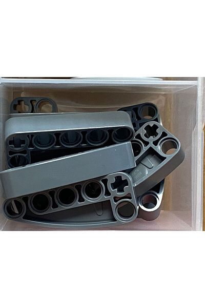 LEGO Original Technic MOC Custom Accessory Liftarm Modified L-Shape Quarter Ellipse 2 x 5 Dark Gray 2 pcs