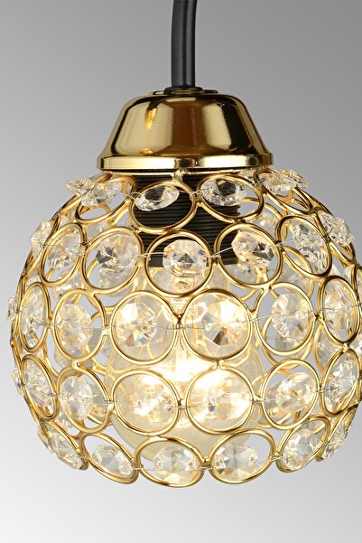 Kraliçe Siyah Baston Kristal Aşağı Bakan Modern Aplik