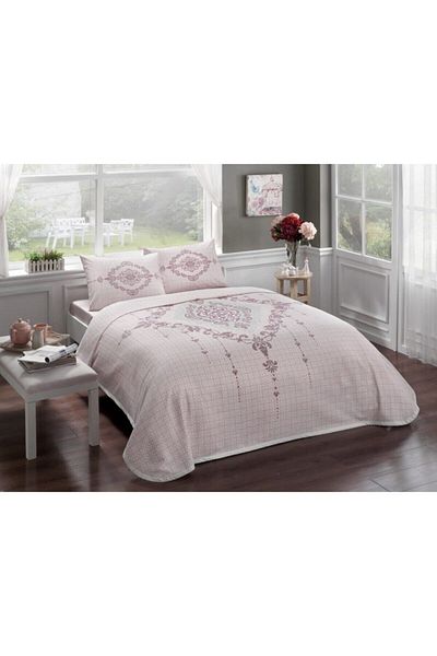 Taç Elenor Gülkurusu Single Pique Set Fitted Bed Sheet Young Fashion