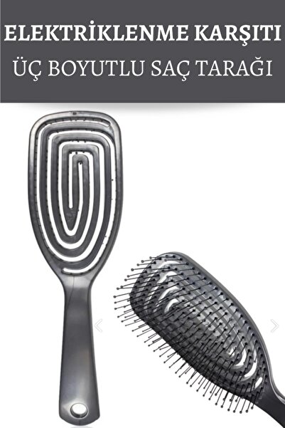 Lovendas Profesionalna trodimenzionalna četka za kosu - Siva profesionalna če...