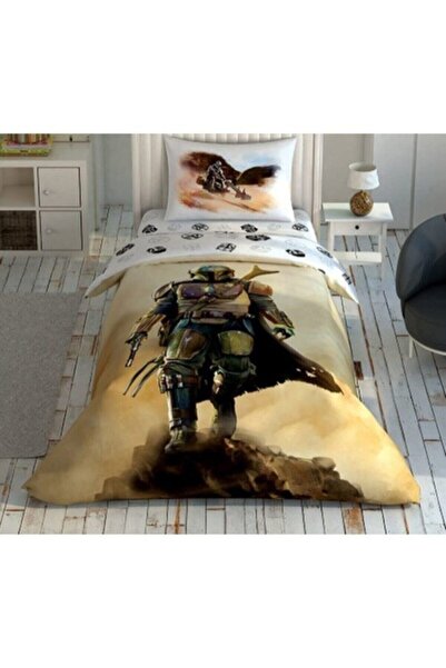 Taç Licensed Star Wars Mandalorian Dust Cloud Single Duvet Cover Set