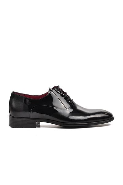 Pierre Loti 9705 Black Patent Leather Genuine Leather Men's Classic Shoes