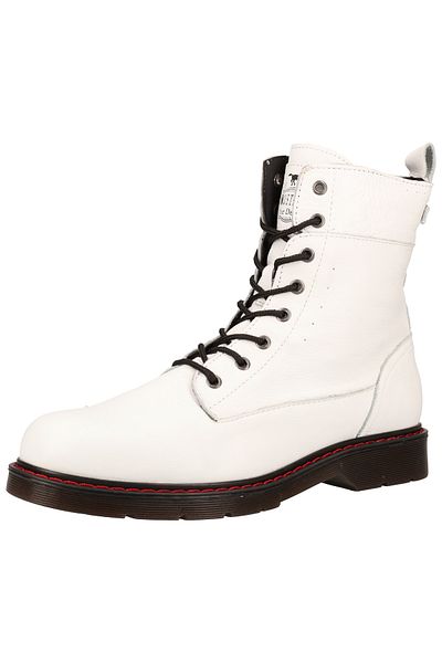 Mustang Stiefelette - Weiß - Blockabsatz