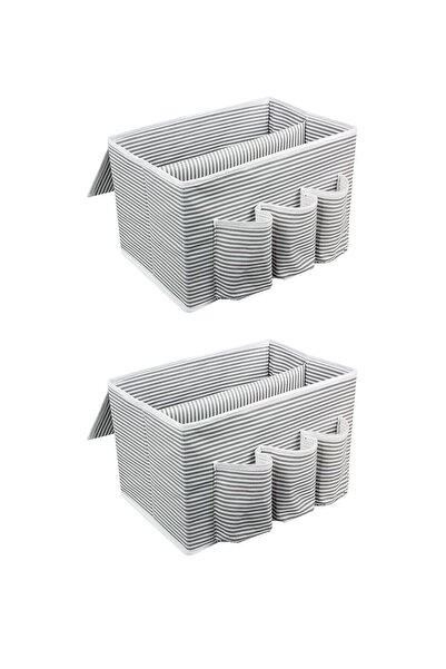 ALAS Gray Organizer Box Set of 2