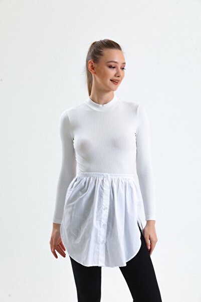 mirach Πουκάμισο με ανοιχτές πλευρές | Μοντέρνος σχεδιασμός για κομψή και άνετη χρήση με λευκό χρώμα