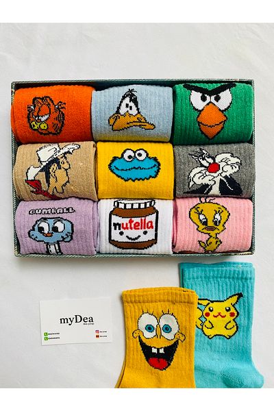 myDea Șosete unisex cu model 4 perechi (fără cutie)